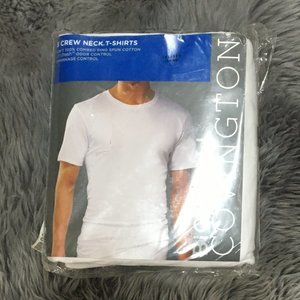 Covington | Men's Big & Tall Crew Neck T-Shirts | 3 Pack | White | Size 3XL